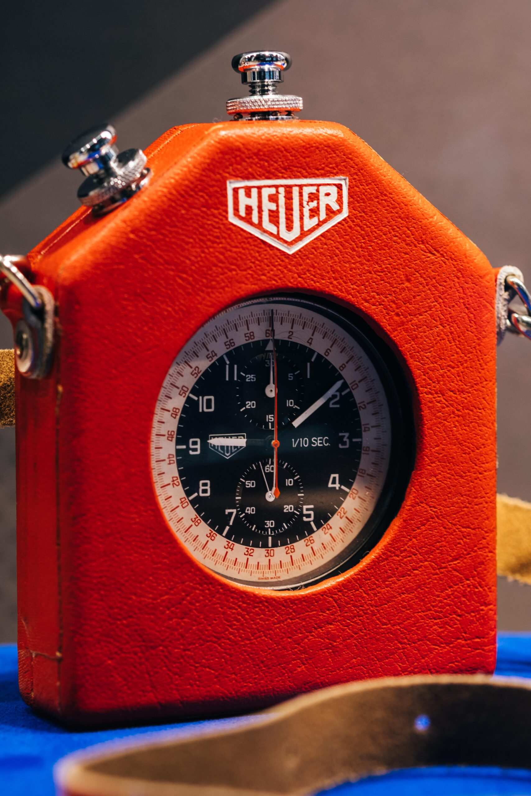 Heuer Split Second Pocket Chronograph with red carry box 