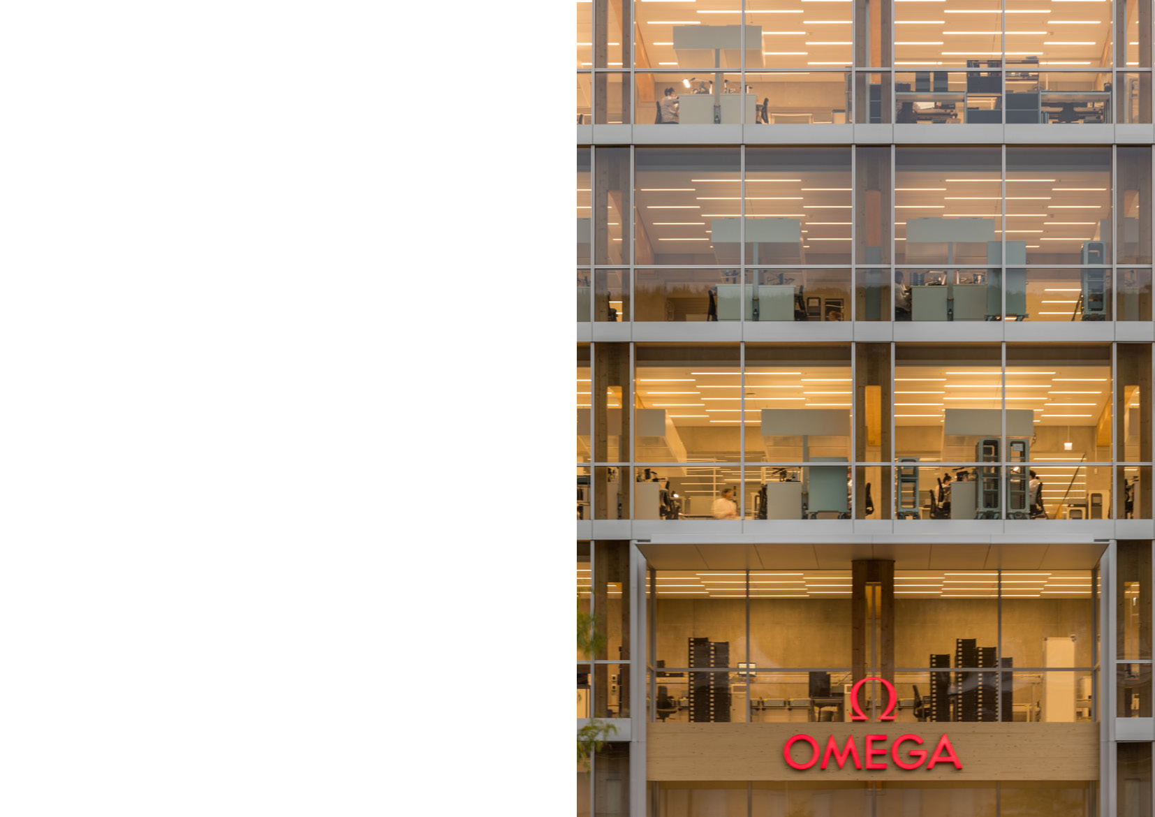 A presentation of Omega’s newest factory in Biel / Switzerland