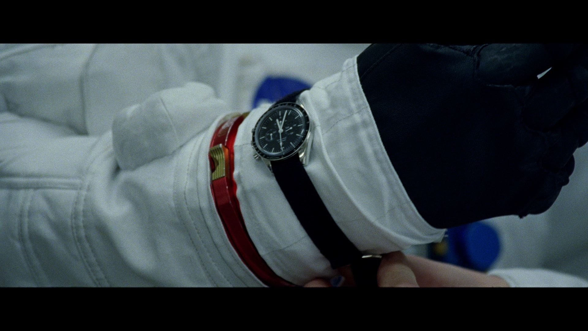 From the movie "First Man"... a Speedmaster on the wrist of an astronaut ...