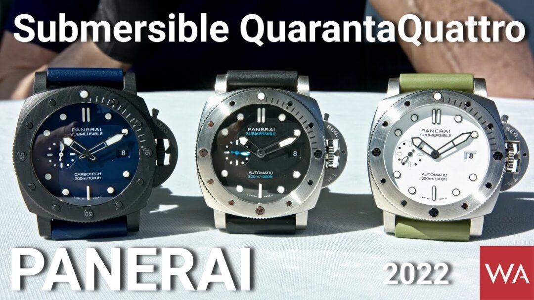 Panerai Submersible QuarantaQuattro. New 44mm cases in 316L Steel & Carbotech.