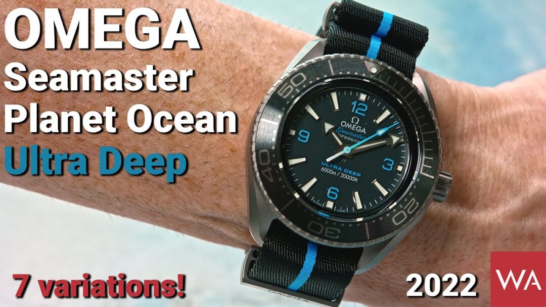 OMEGA Seamaster Planet Ocean Ultra Deep. 6000 meter / 20.000 feet waterproof, 7 variations!