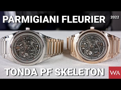 PARMIGIANI Fleurier Tonda PF Skeleton in 18 carat rose gold and steel/platinum.