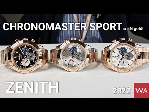 ZENITH Chronomaster Sport. 5N Rose Gold + Steel & 5N Rose Gold.