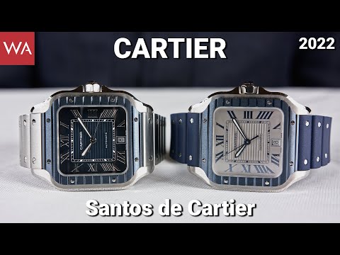 CARTIER Santos De Cartier. Large Model in Blue with Grey or Blue dial.
