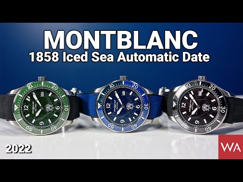 Montblanc 1858 Iced Sea Automatic Date. Three colors ... Bracelet or Rubber Strap.