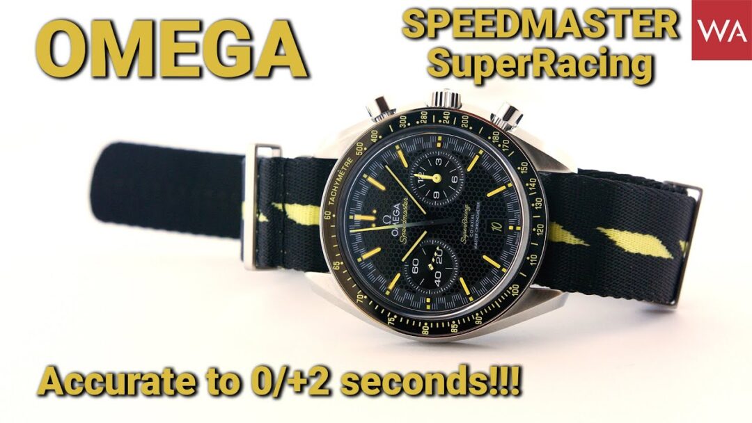 OMEGA Speedmaster SuperRacing. The new fine-tune Spirate System boosts accuracy to 0/+2 sec./day.